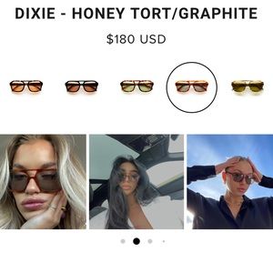 VEHLA - Honey tort / graphite sunglasses